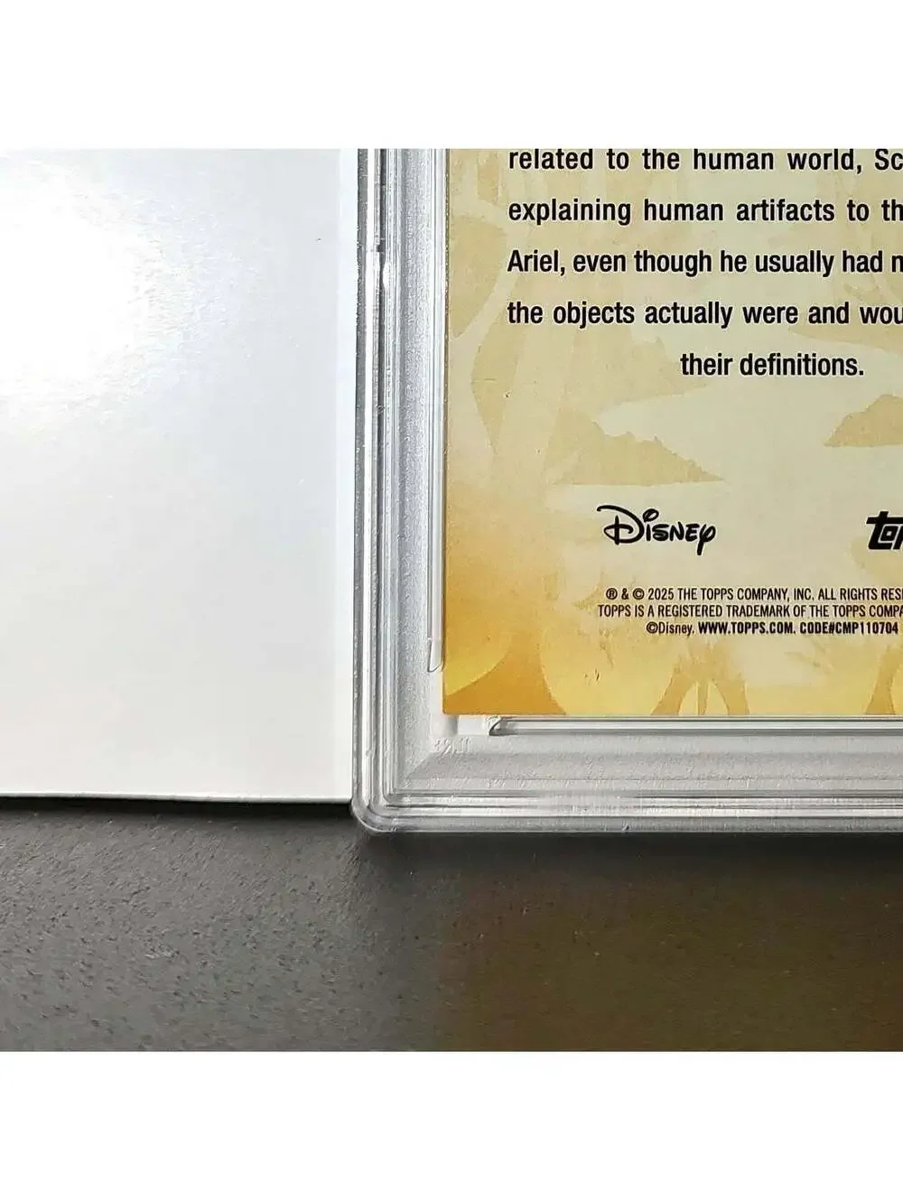 Scuttle 2025 Topps Disney #FF-9 Furry Friends Card The Little Mermaid PSA 9 Mint